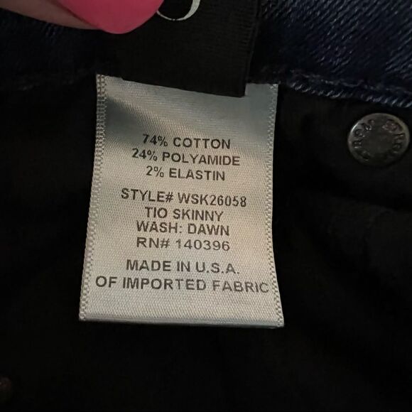 Strom Tio Skinny Stretch 5 Pocket Low Rise Jeans Size 25 - Picture 8 of 9